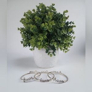 Distressed Faith Hope Love Bracelets